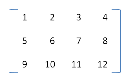 3x4 Matrix