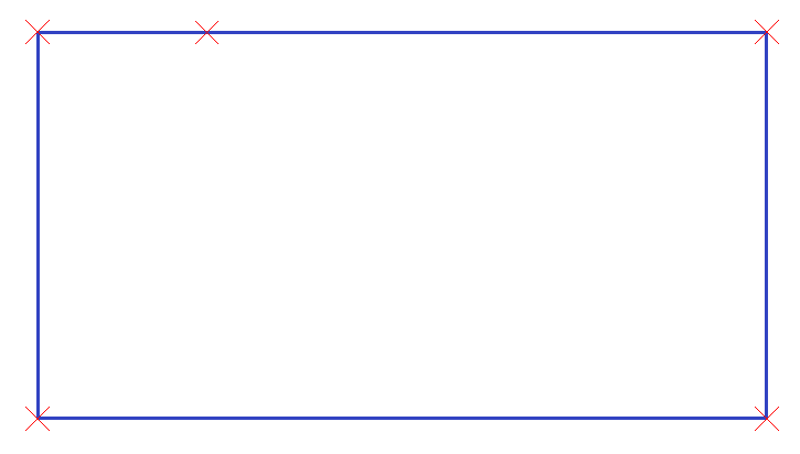 Rectangle with 5 Vertices