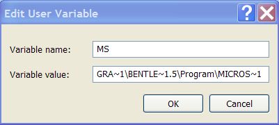 Edit Environment Variable Dialog