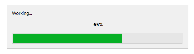 Dialog Completion Bar