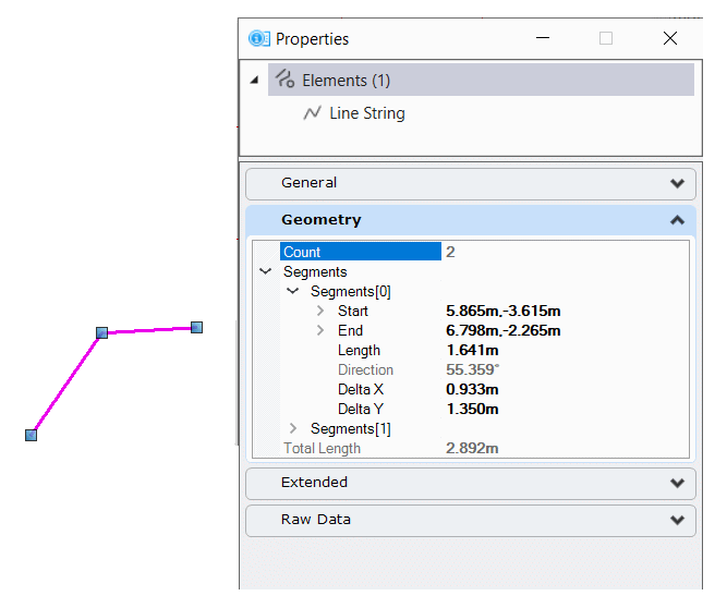 EC LineElement properties