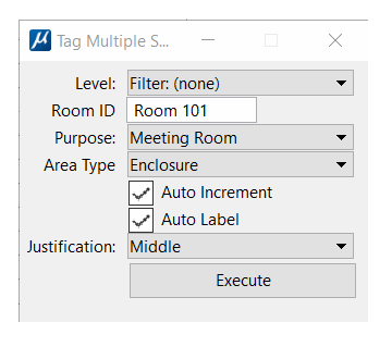 BoM Tool Settings for Tagging Multiple Objects